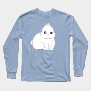 Netherland Dwaft Blue Eye White Rabbit . Bunniesmee Long Sleeve T-Shirt